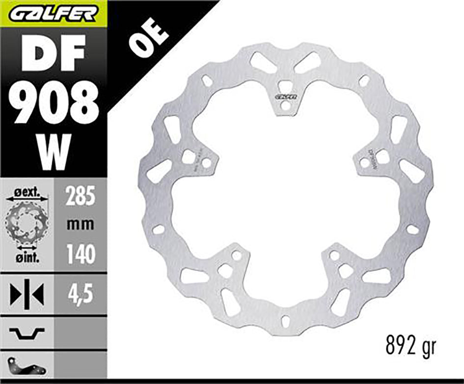 Galfer Rear Disc Wave Fixed 285X4,5mm (Rear)