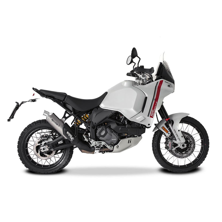 HP Corse SP-1 Evo Short Titanium Slip-On Kit (Road Legal) – Ducati DesertX 2022–2025