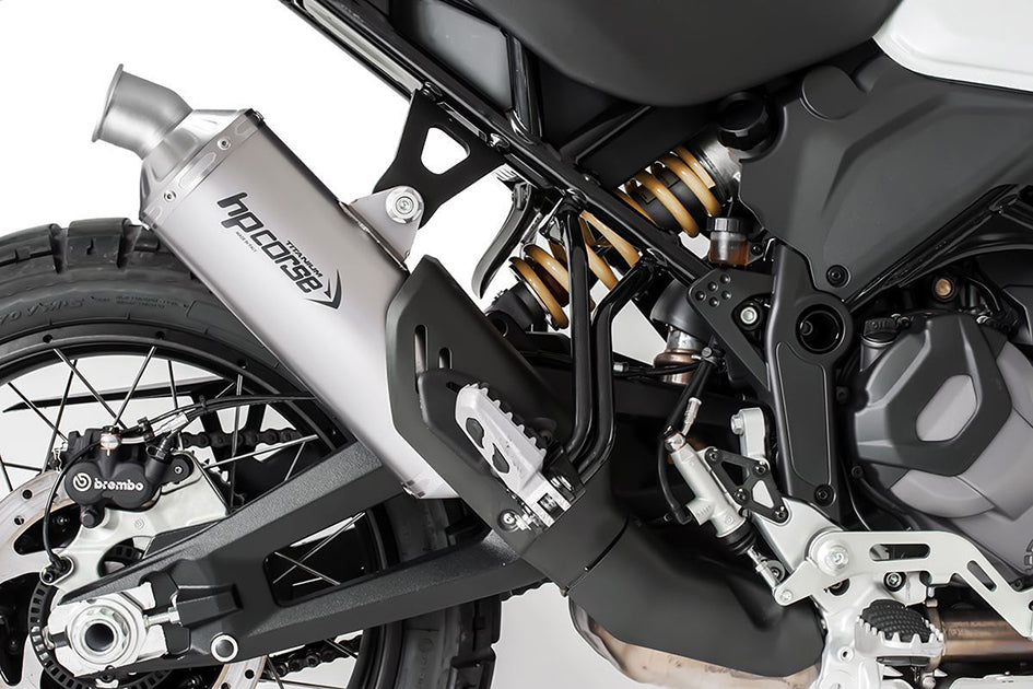 HP Corse SP-1 Evo Short Titanium Slip-On Kit (Road Legal) – Ducati DesertX 2022–2025