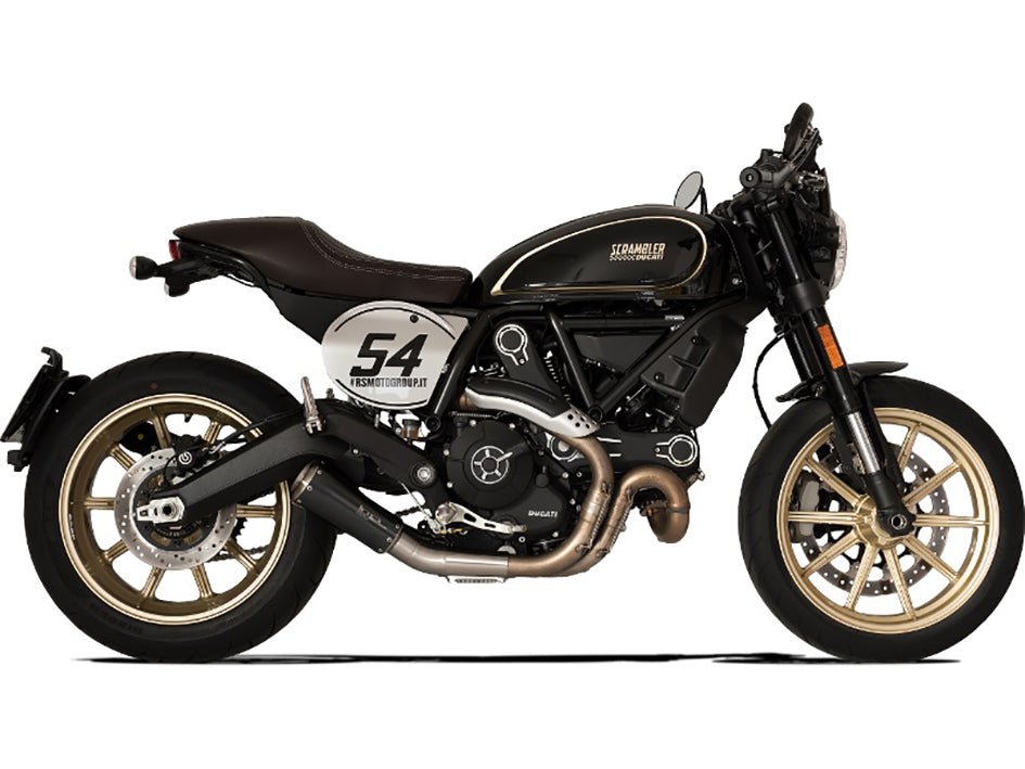 HP Corse GP-07 Black Coated Stainless Steel Slip-On Kit (Road Legal) (DUGP1010BG-AB)