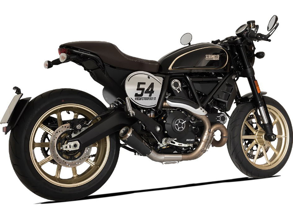 HP Corse GP-07 Black Coated Stainless Steel Slip-On Kit (Road Legal) (DUGP1010BG-AB)
