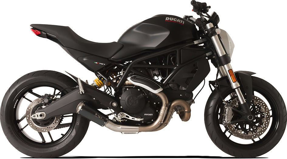HP Corse GP-07 Black Coated Stainless Steel Slip-On Kit (Road Legal) (DUGP1010BG-AB)