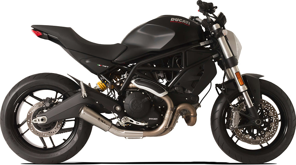 HP Corse GP-07 Satin Stainless Steel Slip-On Kit (Road Legal) (DUGP1010SG-AB)