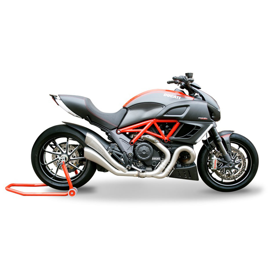 HP Corse Hydroform Satin Stainless Steel Slip-On Kit (Road Legal) – Ducati Diavel 1200 2011–2016