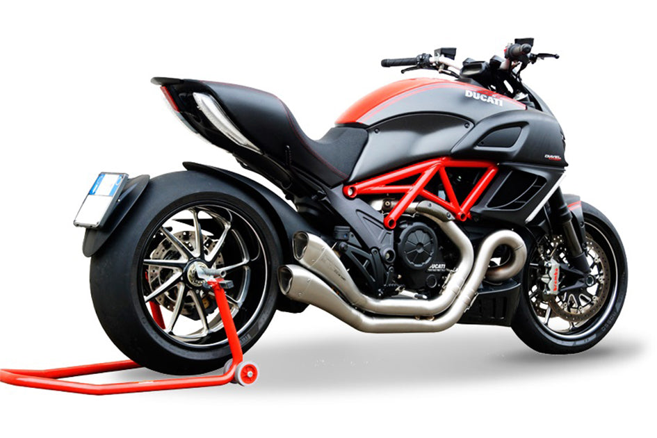 HP Corse Hydroform Satin Stainless Steel Slip-On Kit (Race) - With De-Cat Pipe