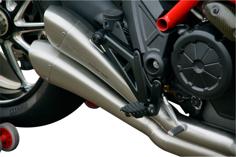HP Corse Hydroform Satin Stainless Steel Slip-On Kit (Race) - With De-Cat Pipe