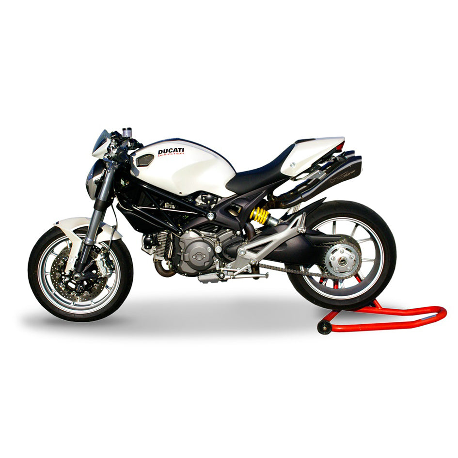 HP Corse Hydroform Black Coated Stainless Steel Slip-On Kit (Road Legal) (DUHY1005BLACK-AB)