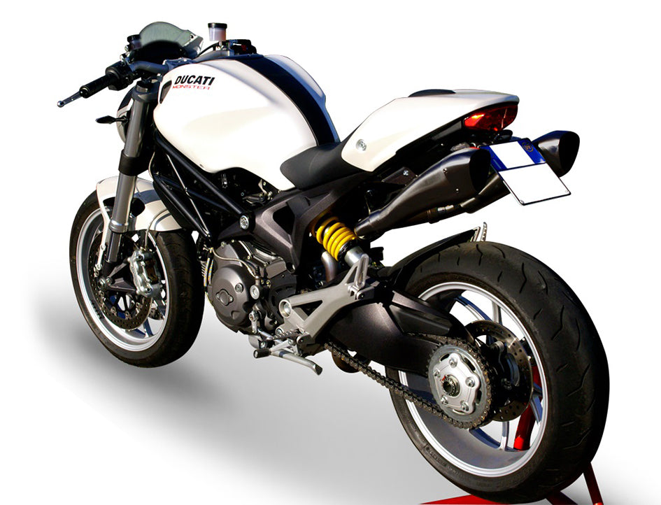 HP Corse Hydroform Black Coated Stainless Steel Slip-On Kit (Road Legal) (DUHY1005BLACK-AB)