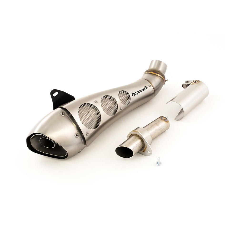 HP Corse Hydroform Classic Satin Stainless Steel Slip-On Kit (Road Legal)
