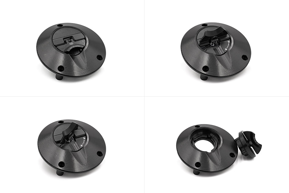 Gilles Keyless Fuel Filler Cap - Black (other colours available) (FCAP2-B005-B)