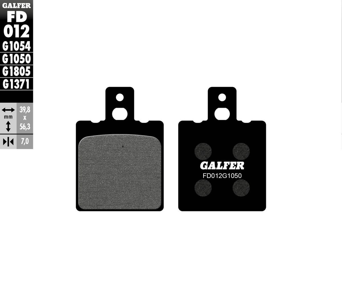 Galfer Brake Pads, Rear, Scooter (FD012-G1050)