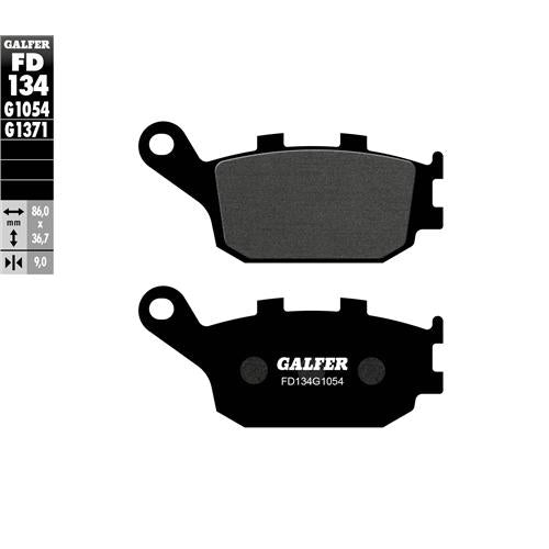 Galfer Brake Pads, Rear, Semi Metal (FD134-G1054)