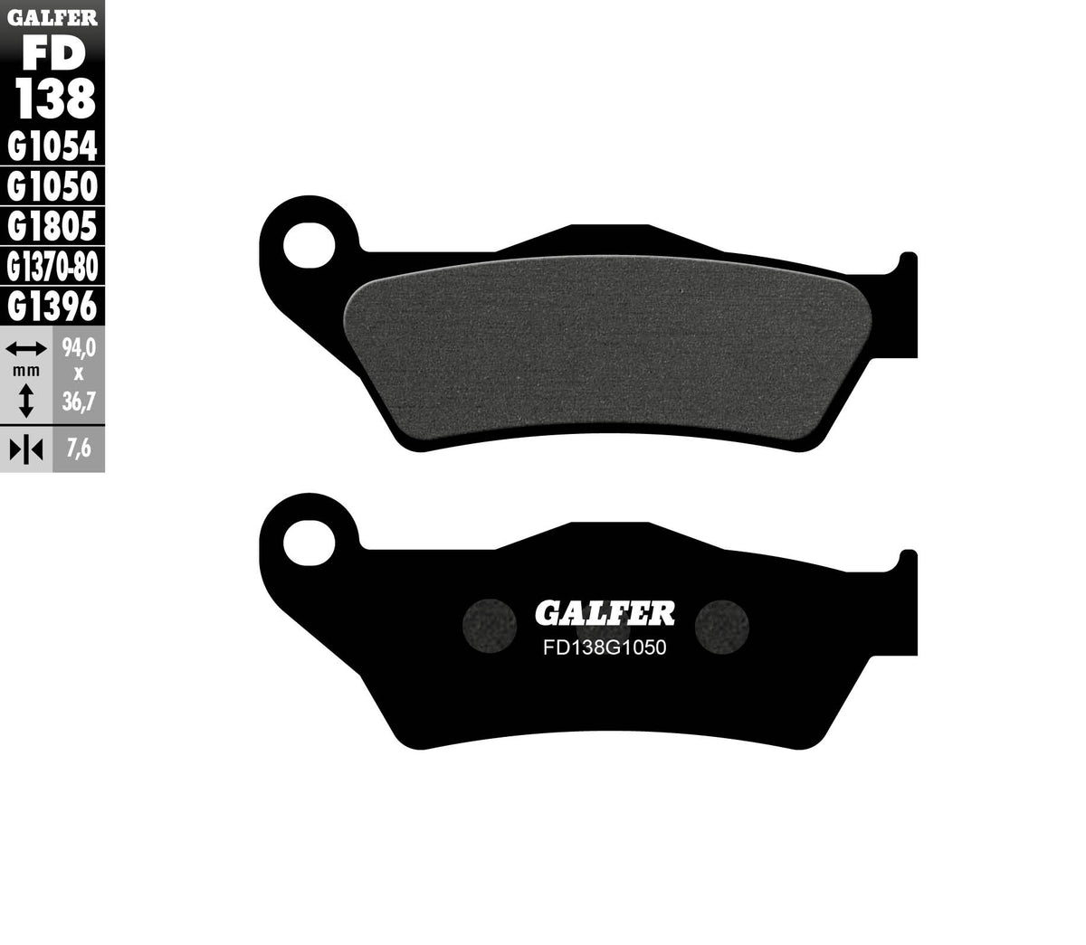 Galfer Brake Pads, Front, Scooter (FD138-G1050)
