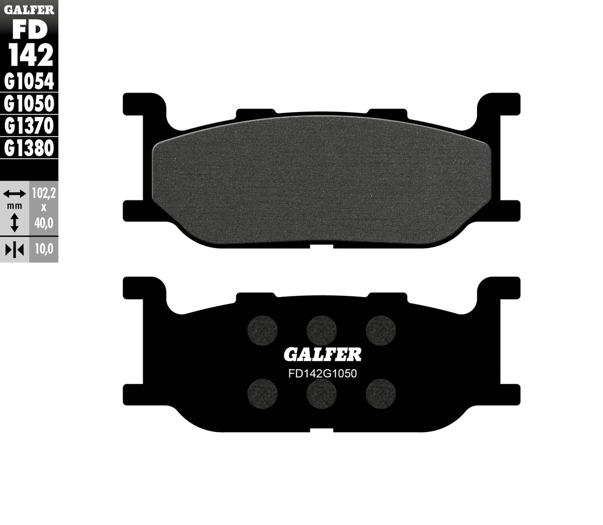 Galfer Brake Pads, Front, Scooter (FD142-G1050)