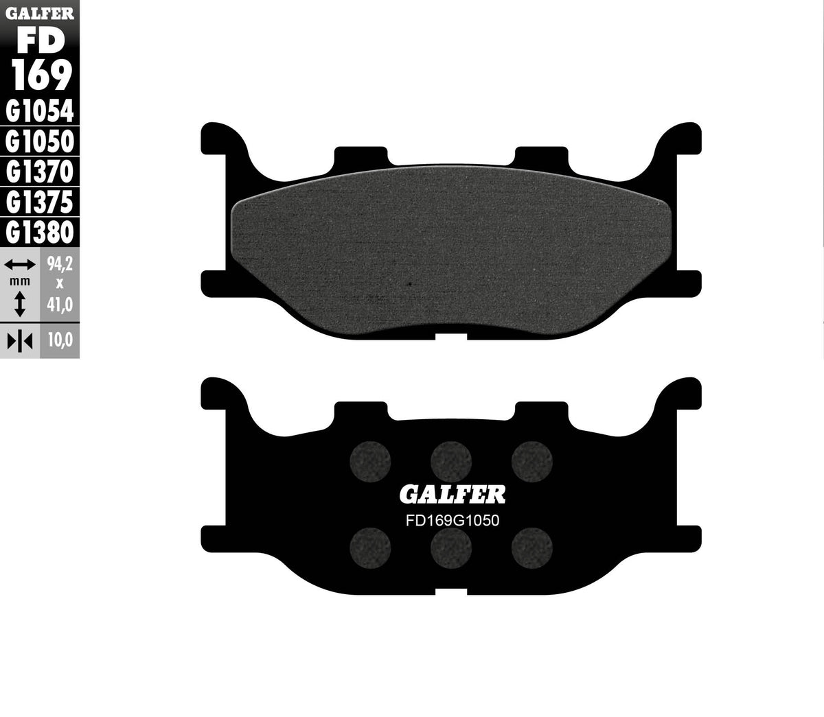 Galfer Brake Pads, Front, Scooter (FD169-G1050)