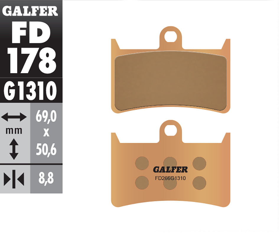 Galfer Brake Pads, Front, Sinter Race (FD178-G1310)