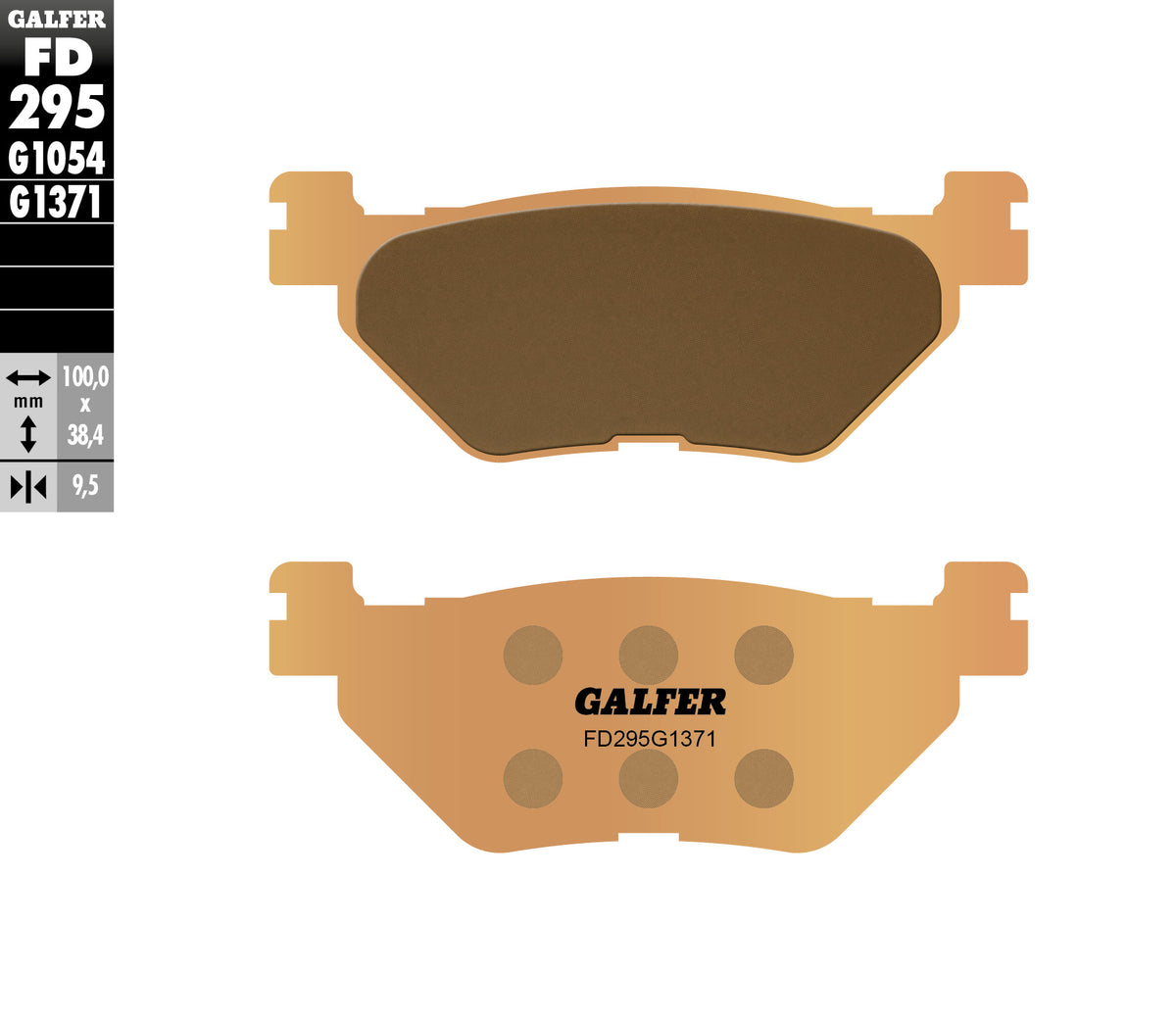 Galfer Brake Pads, Rear, Sinter Street (FD295-G1371)