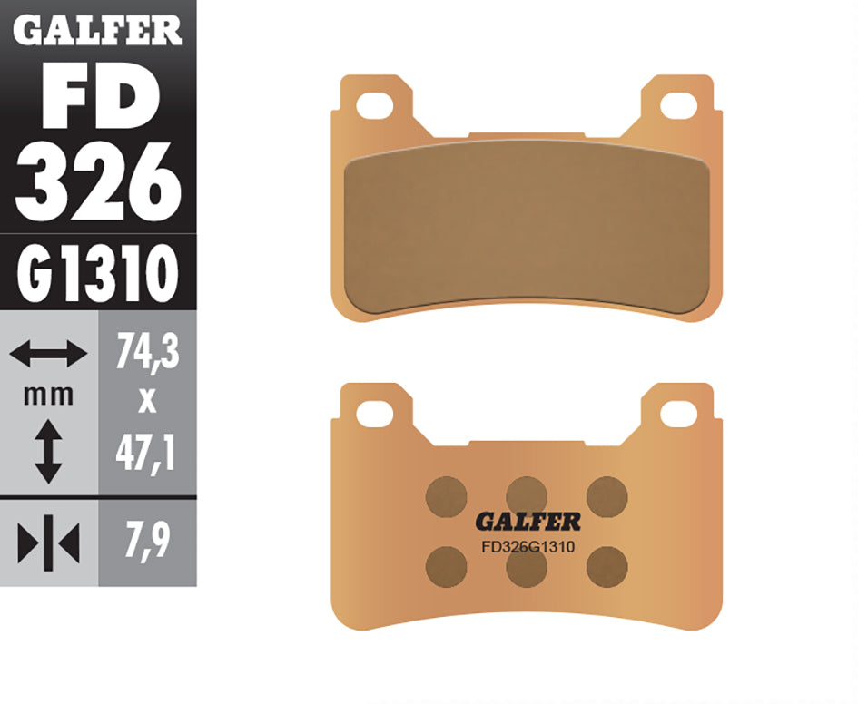 Galfer Brake Pads, Front, Sinter Race (FD326-G1310)