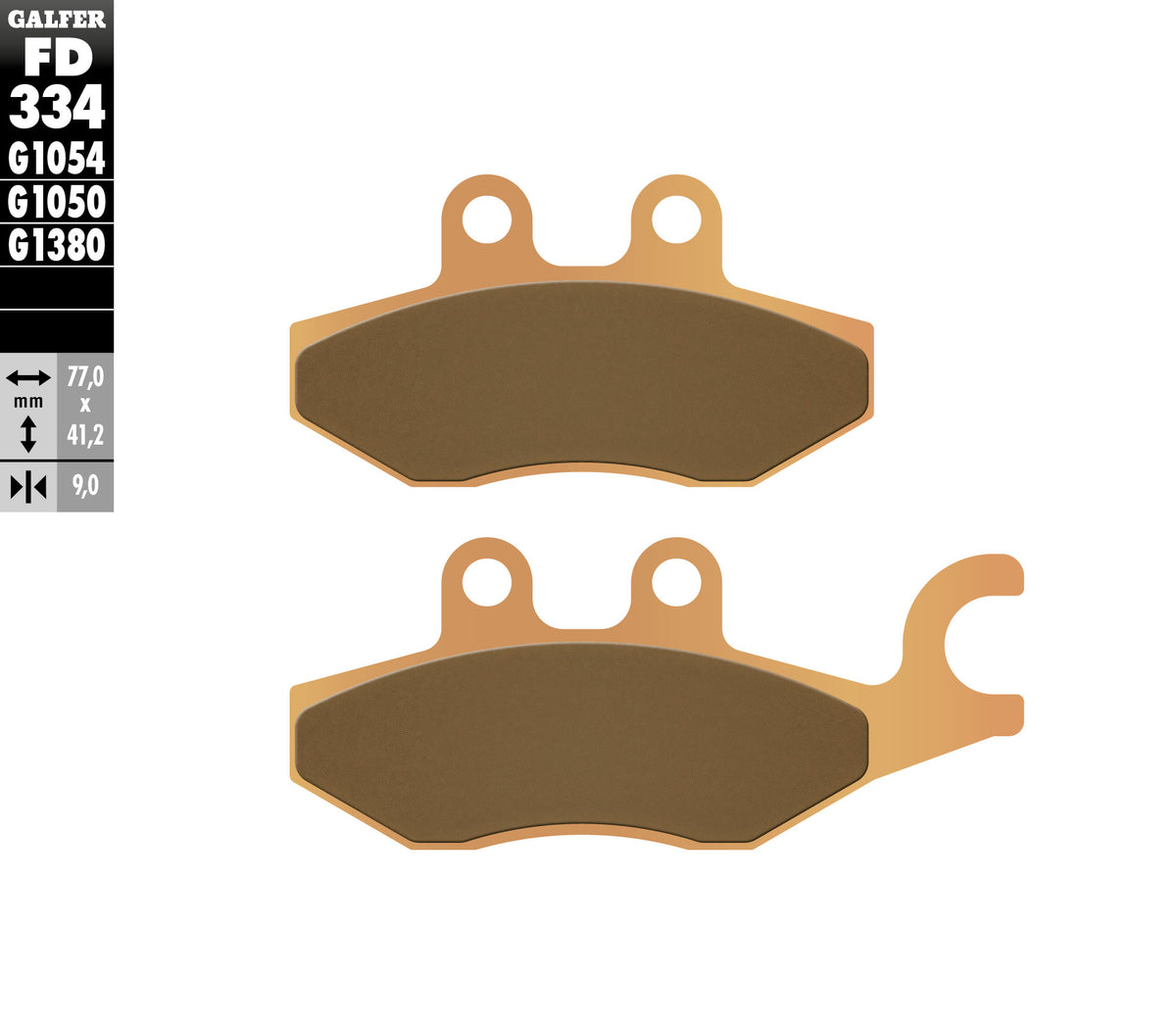 Galfer Brake Pads, Rear, Sinter Scooter (FD334-G1380)