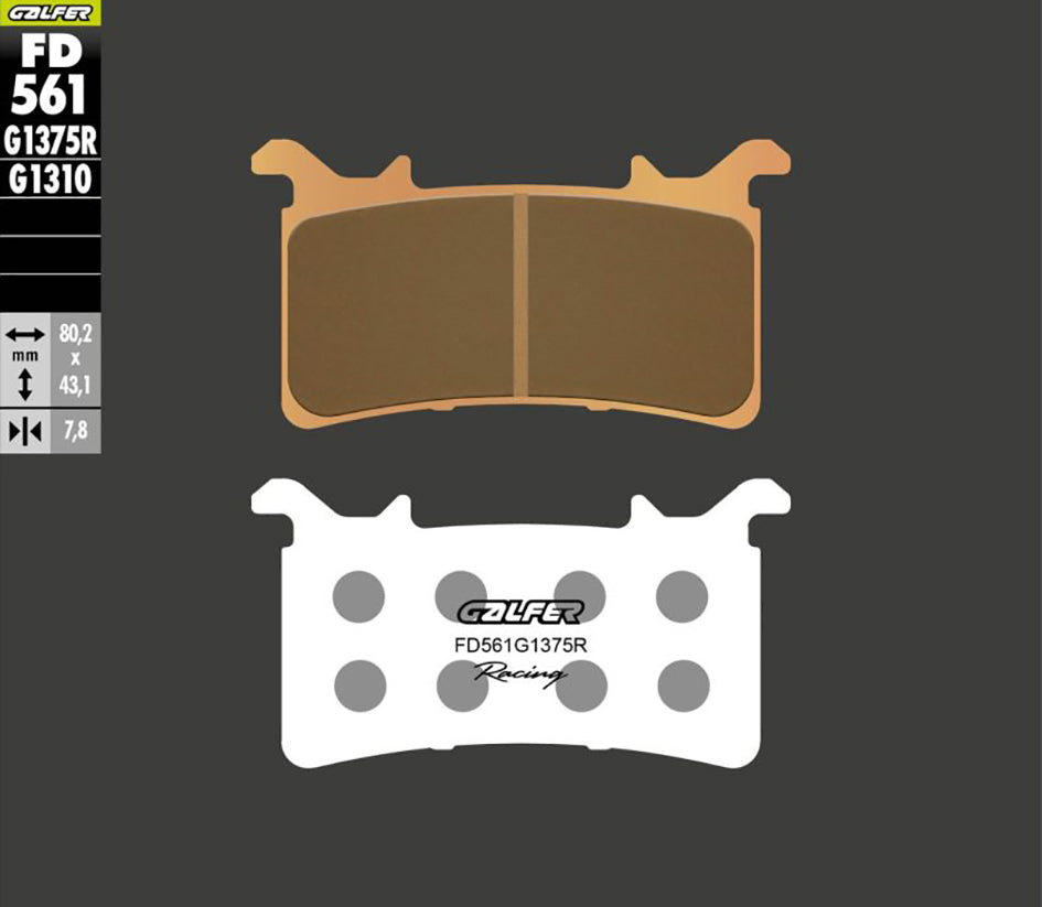Galfer Brake Pads, Front, Sinter Sport Race (FD561-G1375R)