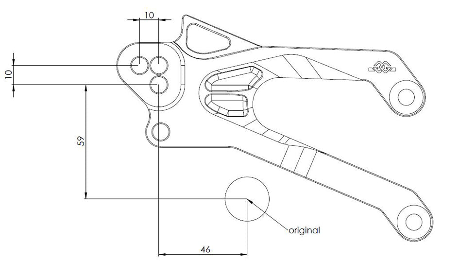 Gilles FX Racing Rearset Kit - Conventional & Reverse Shift Possible – Yamaha YZF-R3 2015–2026