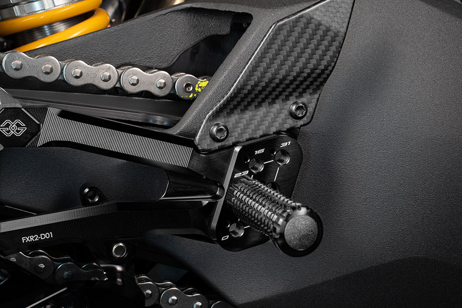 Gilles FXR2 Racing Rearset Kit - Fits Standard, S & R Models Only (Not Speciale or Superleggera)
