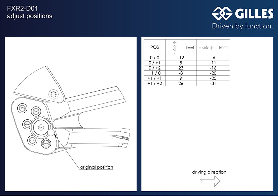 Gilles FXR2 Racing Rearset Kit - Fits Standard, S & R Models Only (Not Speciale or Superleggera)