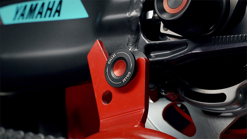 Gilles PSA2 Paddock Stand Adapters - Red (other colours available) (PSA2-M8-R)