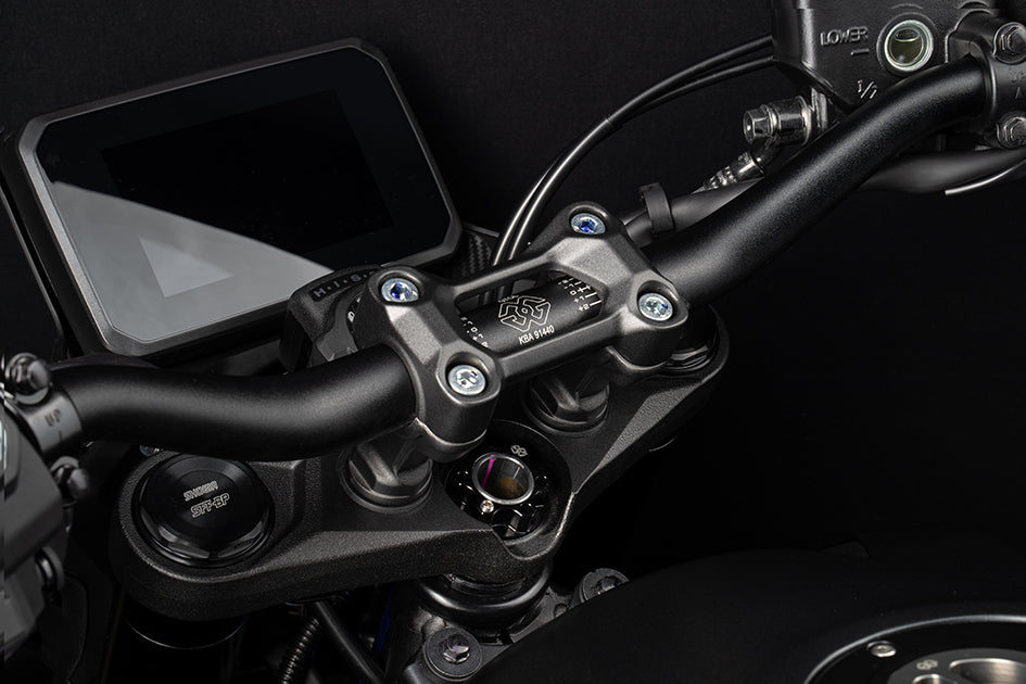 Gilles GTO-L Large Diameter Alloy Handlebars - Black (other colours available) - 28.6mm diameter at clamp (for use with Gilles riser clamps)