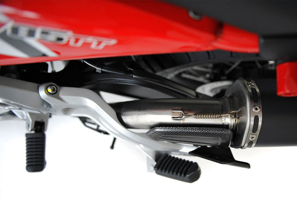HP Corse SPS Carbon Black Coated Stainless Steel Slip-On Kit (Road Legal) – Moto Guzzi V85 TT / Strada / Travel (850cc) 2019–2024