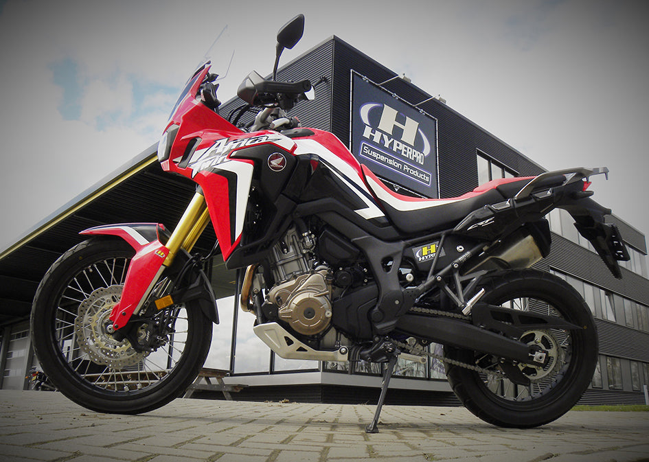 Hyperpro Fully Adjustable Shock (Hose Reservoir) - High & Low Speed Compression - Bespoke Order To Riders Own Specification - Available With – Honda CRF1000L Africa Twin 2018–2019