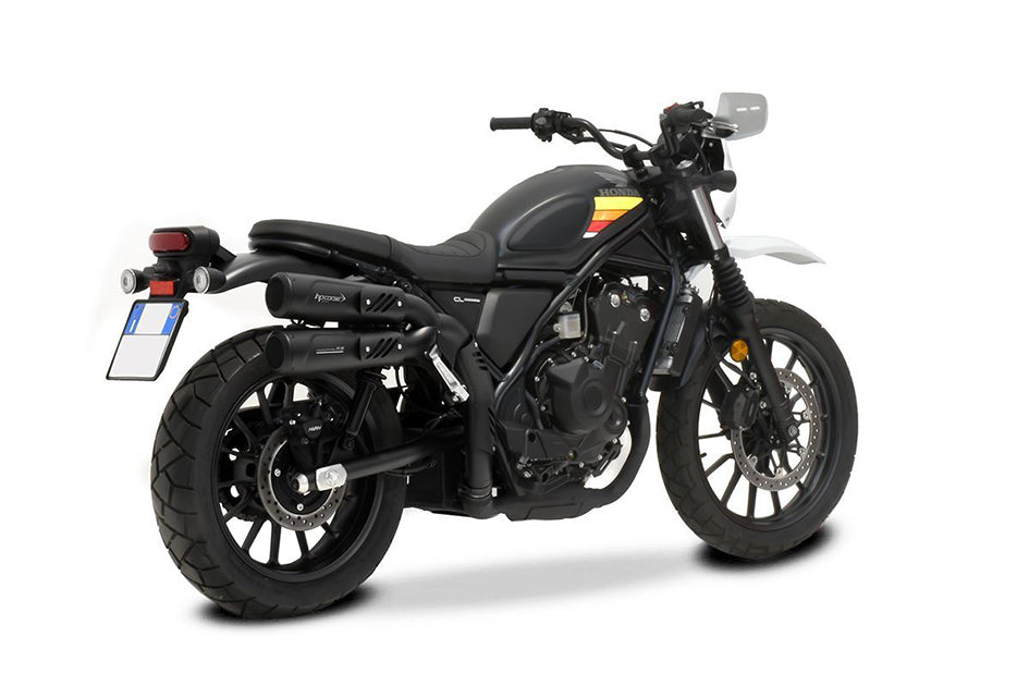 HP Corse Hydroform RS 300 Black Coated Dual Slip-On Kit (Road Legal)