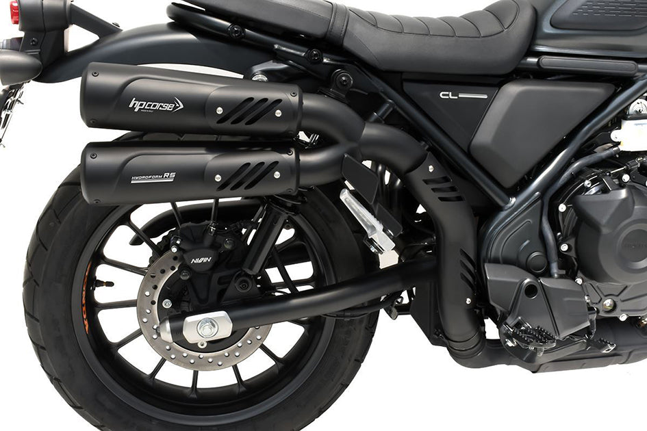 HP Corse Hydroform RS 300 Black Coated Dual Slip-On Kit (Road Legal)