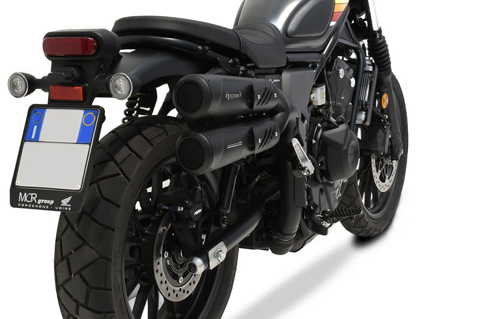 HP Corse Hydroform RS 300 Black Coated Dual Slip-On Kit (Road Legal)