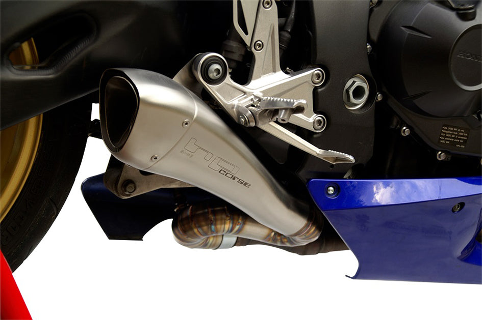 HP Corse Hydroform Satin Stainless Steel Slip-On Kit (Road Legal) – Honda CBR1000RR Fireblade 2008–2013