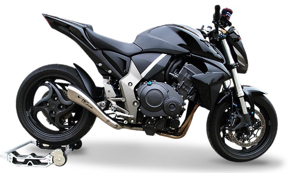HP Corse Hydroform Satin Stainless Steel Slip-On Kit With De-Cat Link Pipe (Race) – Honda CB1000R 2008–2017