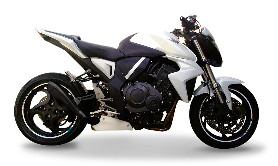 HP Corse Hydroform Satin Stainless Steel Slip-On Kit (Road Legal) – Honda CB1000R 2008–2017
