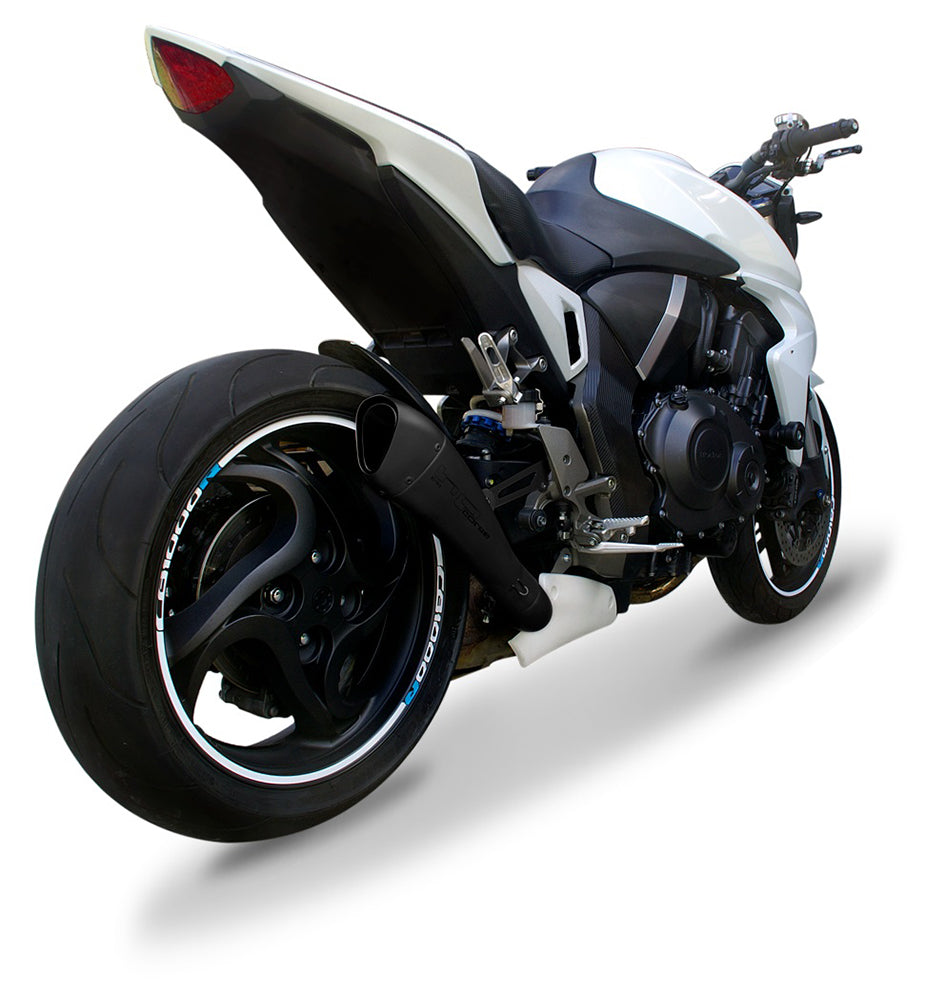 HP Corse Hydroform Satin Stainless Steel Slip-On Kit (Road Legal) – Honda CB1000R 2008–2017