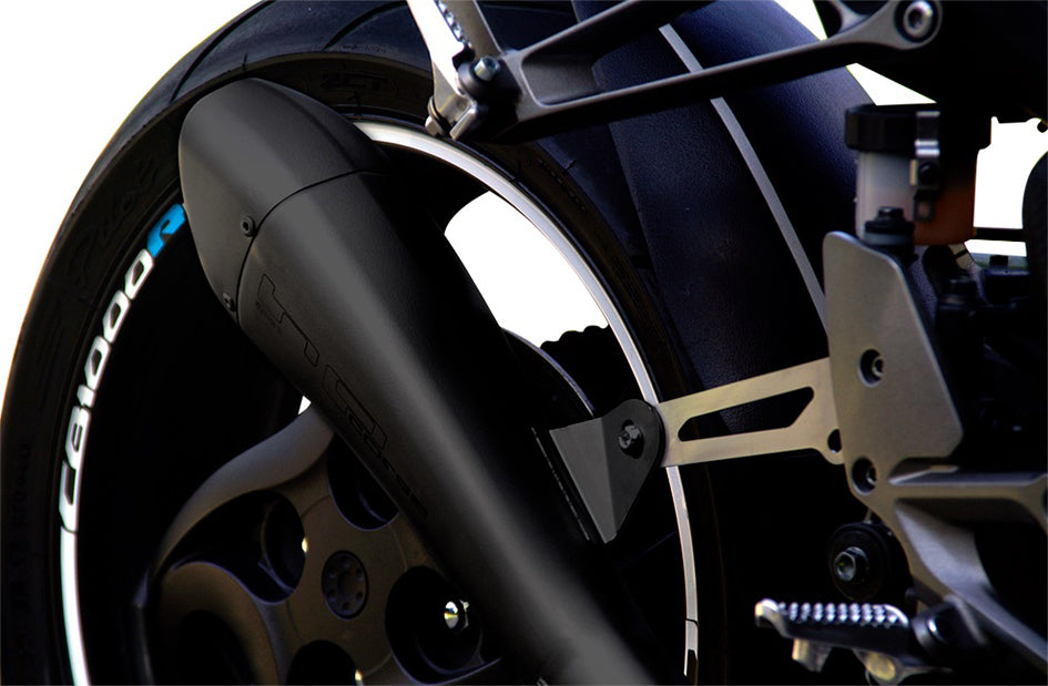 HP Corse Hydroform Satin Stainless Steel Slip-On Kit (Road Legal) – Honda CB1000R 2008–2017