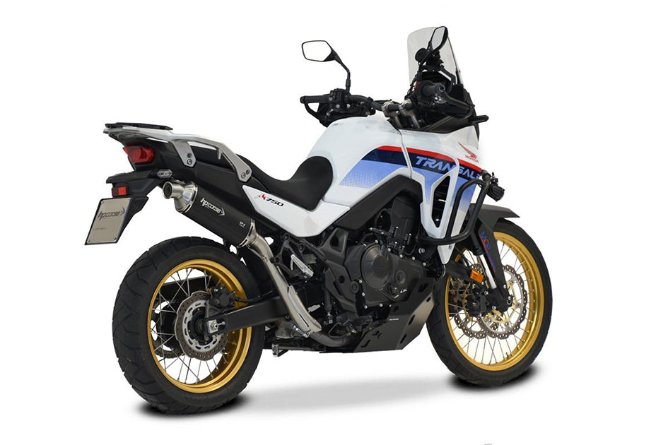 HP Corse SP-2 Short High Level Black Coated Titanium Slip-On Kit (Road Legal) – Honda XL750 Transalp 2023–2026