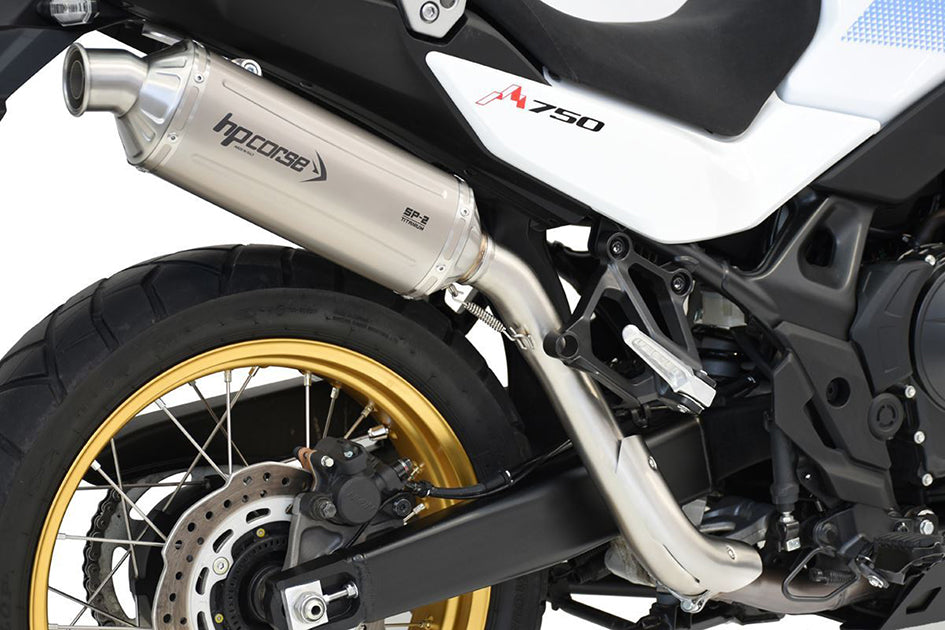 HP Corse SP-2 Short High Level Titanium Slip-On Kit (Road Legal) – Honda XL750 Transalp 2023–2026
