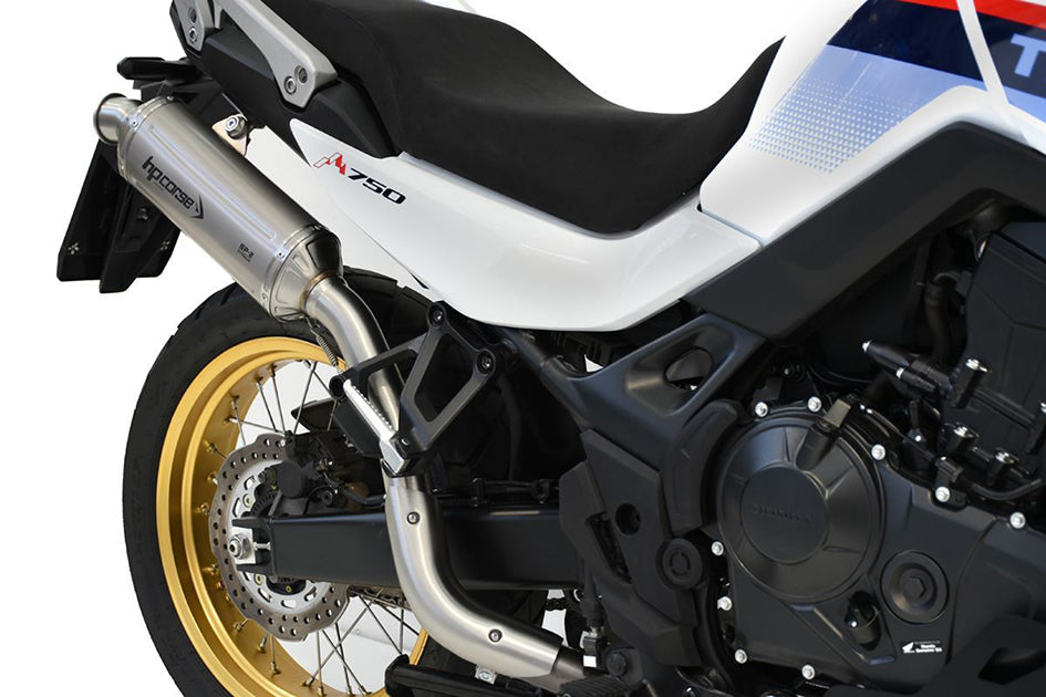 HP Corse SP-2 Short High Level Titanium Slip-On Kit (Road Legal) – Honda XL750 Transalp 2023–2026