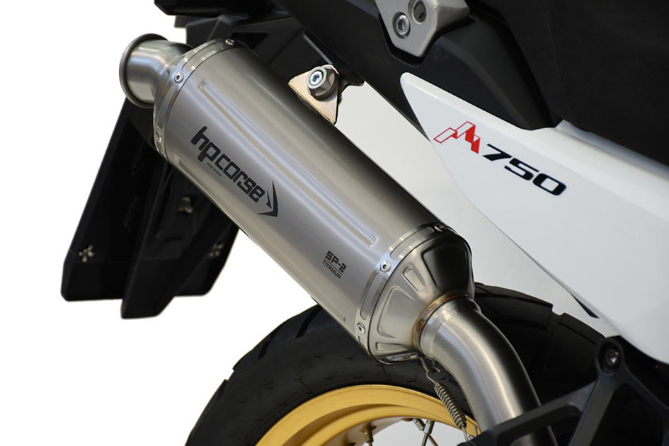 HP Corse SP-2 Short High Level Titanium Slip-On Kit (Road Legal) – Honda XL750 Transalp 2023–2026