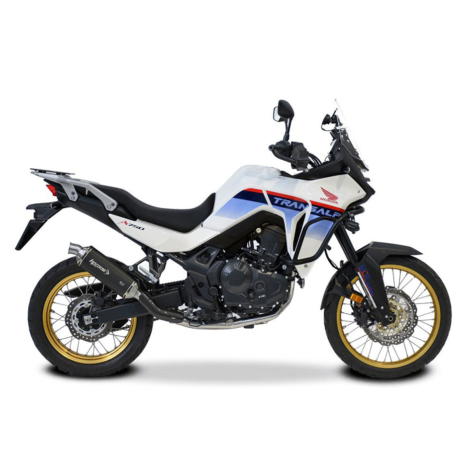 HP Corse SP-2 Short Black Coated Titanium Slip-On Kit (Road Legal) – Honda XL750 Transalp 2023–2026