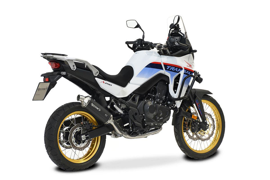 HP Corse SP-2 Short Black Coated Titanium Slip-On Kit (Road Legal) – Honda XL750 Transalp 2023–2026