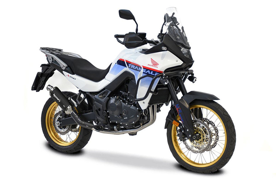 HP Corse SP-2 Short Black Coated Titanium Slip-On Kit (Road Legal) – Honda XL750 Transalp 2023–2026