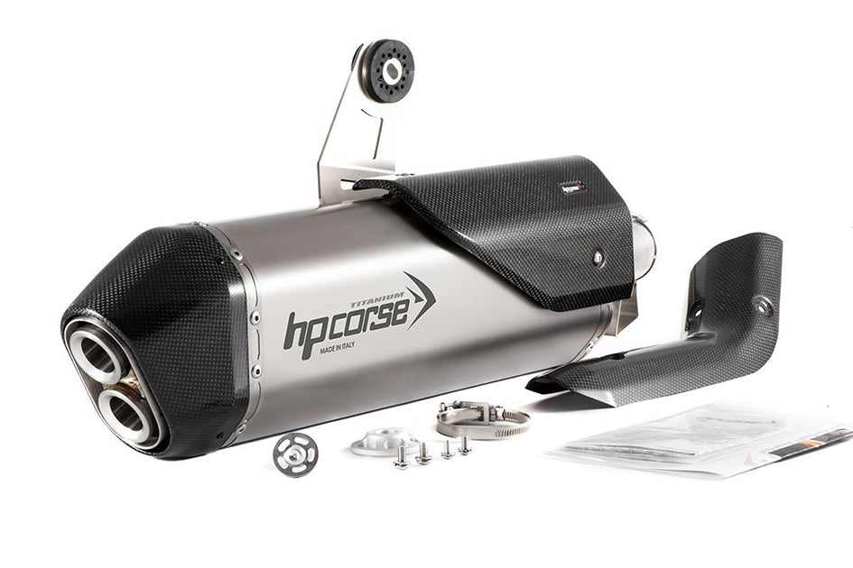 HP Corse SPS Carbon Titanium Slip-On Kit (Road Legal) – Honda CRF1100L Africa Twin / Adventure Sport 2020–2026