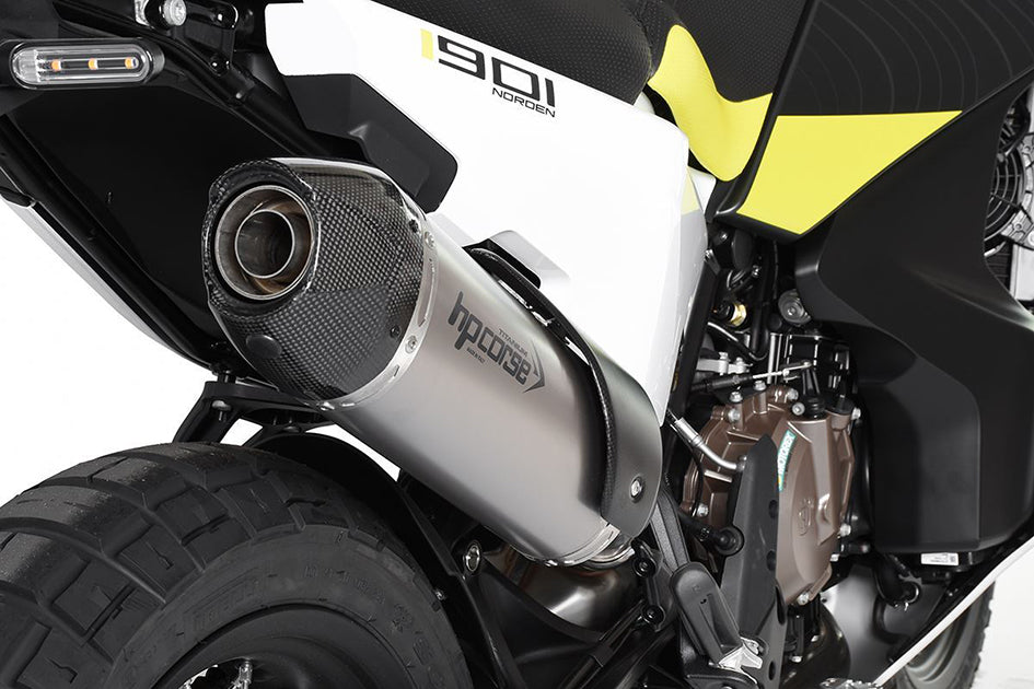 HP Corse SP-1 Carbon Short Titanium Slip-On Kit (Road Legal) – Husqvarna Norden 901 2022–2026