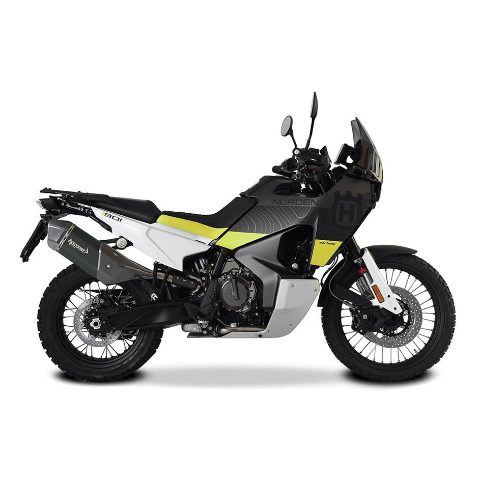 HP Corse SPS Carbon Black Coated Stainless Steel Slip-On Kit (Road Legal) – Husqvarna Norden 901 2022–2026
