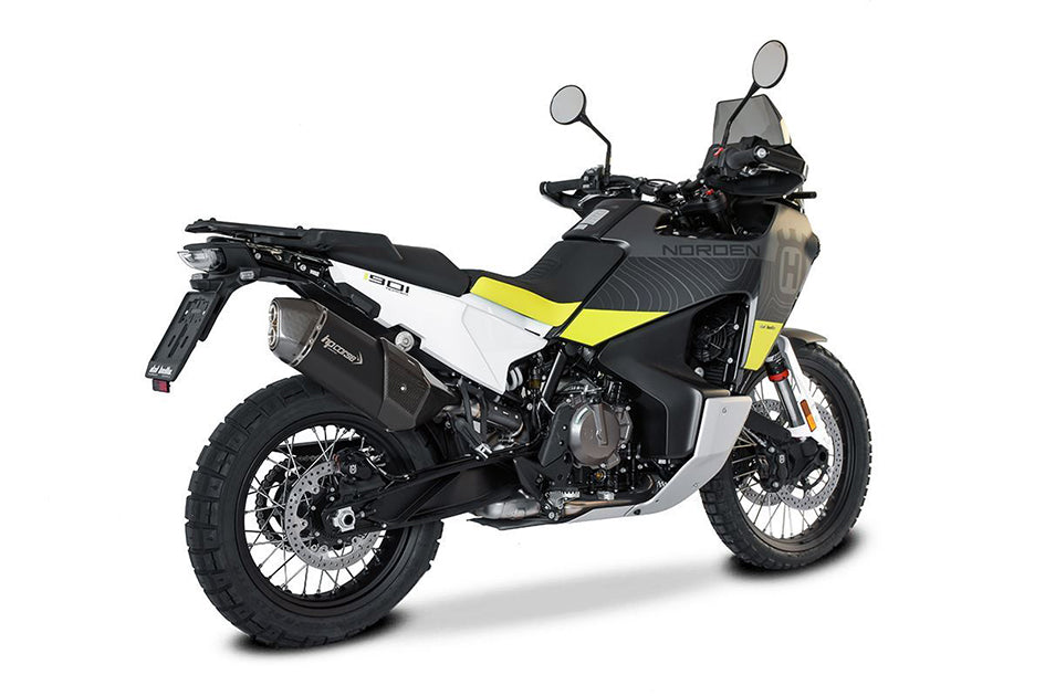 HP Corse SPS Carbon Black Coated Stainless Steel Slip-On Kit (Road Legal) – Husqvarna Norden 901 2022–2026